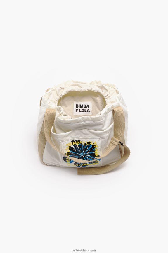 Accessories 4062VZ129 Stone Bimba Y Lola Printed Nylon Bucket Bag