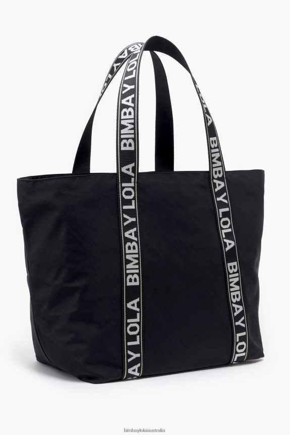 Accessories 4062VZ130 Black Bimba Y Lola Nylon Shopper Bag