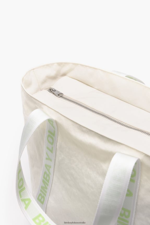 Accessories 4062VZ131 Stone Bimba Y Lola Nylon Shopper Bag