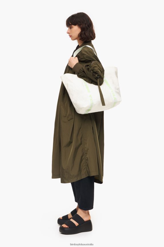 Accessories 4062VZ131 Stone Bimba Y Lola Nylon Shopper Bag