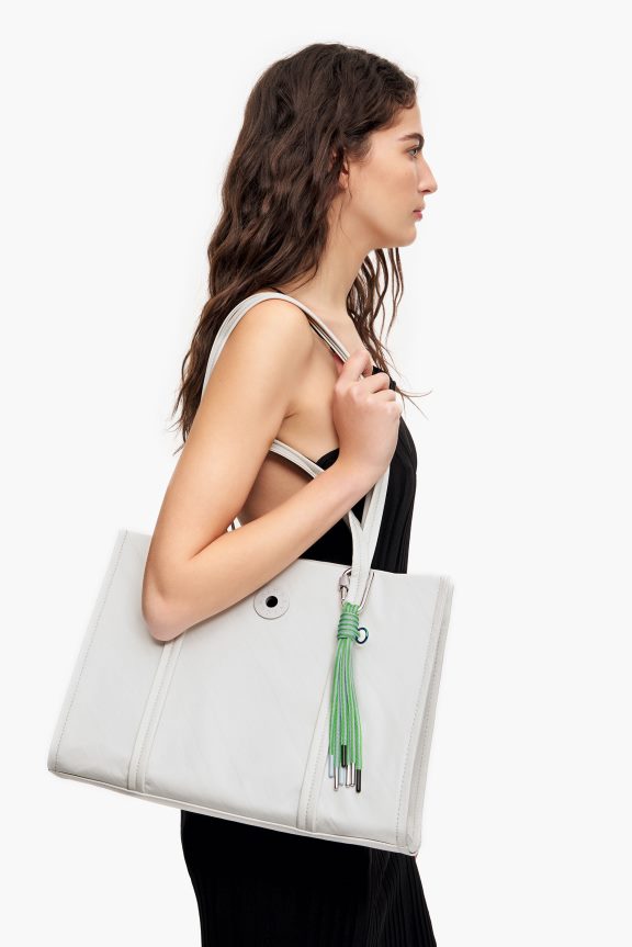 Accessories 4062VZ135 Gray Bimba Y Lola Nylon Shopper Bag