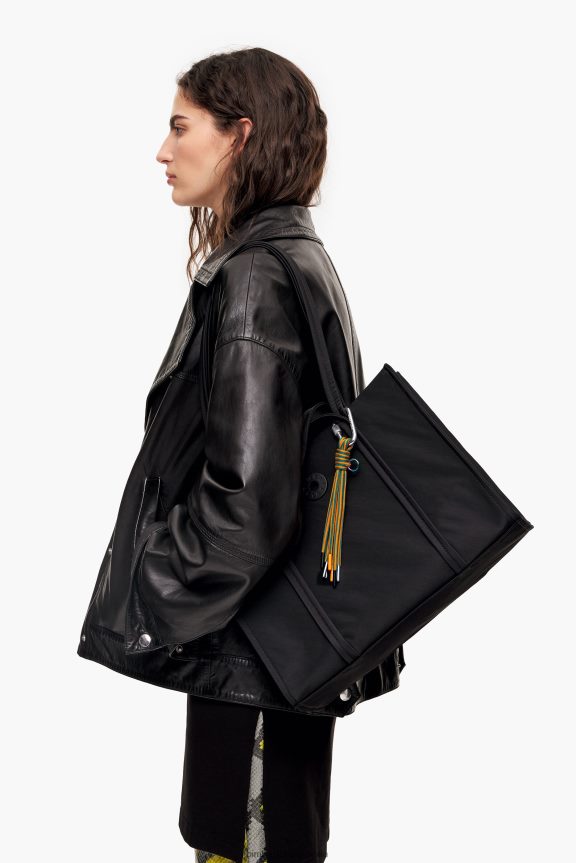 Accessories 4062VZ136 Black Bimba Y Lola Nylon Shopper Bag