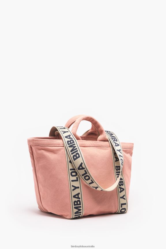 Accessories 4062VZ83 Pink Bimba Y Lola Canvas Shopper Bag