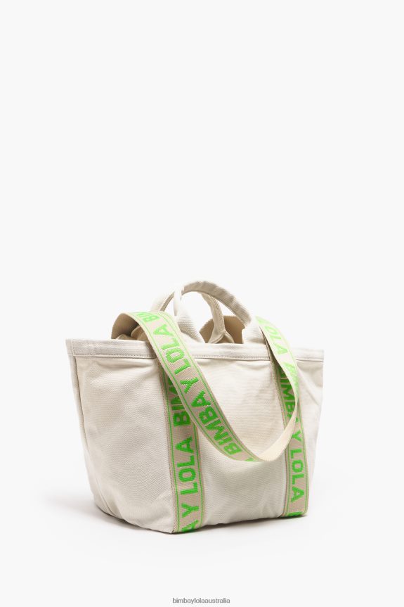Accessories 4062VZ86 Ecru Bimba Y Lola Canvas Shopper Bag