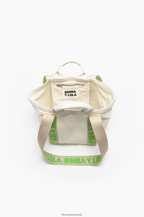Accessories 4062VZ86 Ecru Bimba Y Lola Canvas Shopper Bag