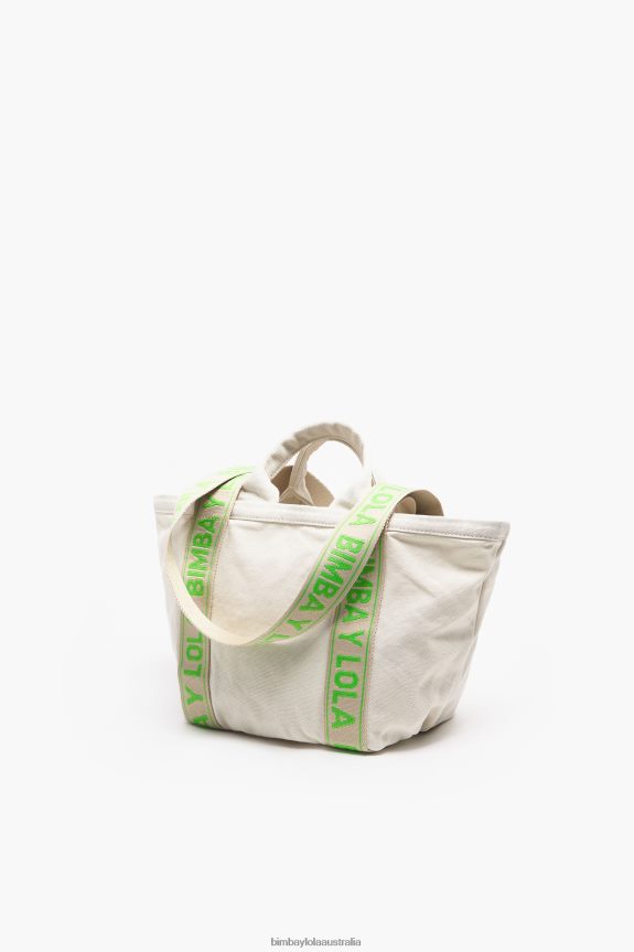 Accessories 4062VZ86 Ecru Bimba Y Lola Canvas Shopper Bag