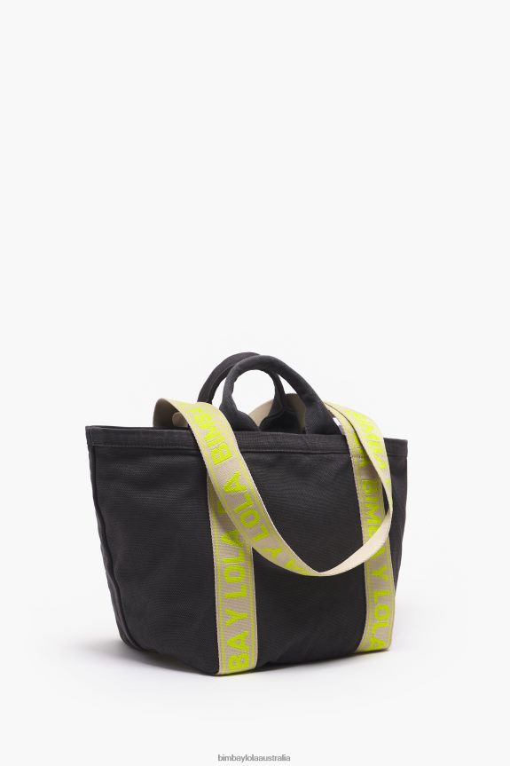 Accessories 4062VZ87 Anthracite Bimba Y Lola Canvas Shopper Bag