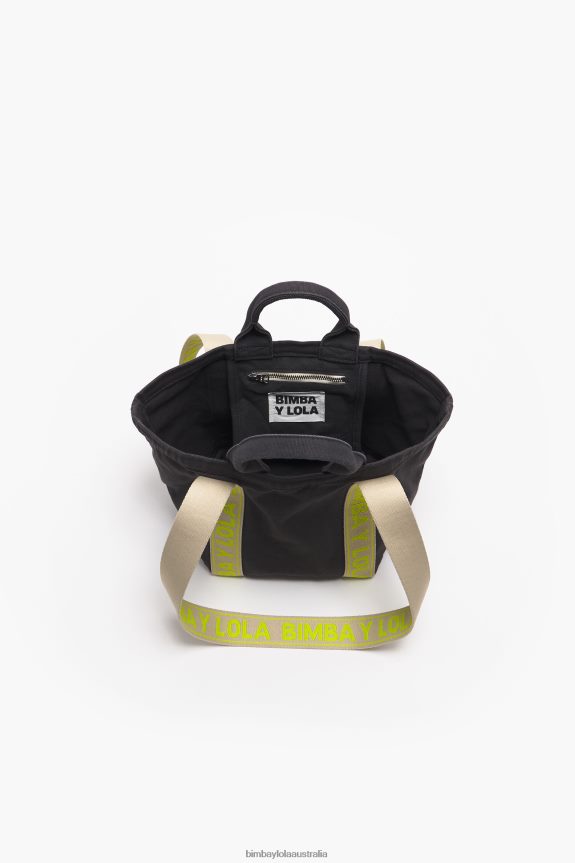 Accessories 4062VZ87 Anthracite Bimba Y Lola Canvas Shopper Bag