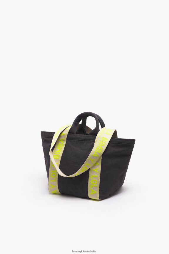 Accessories 4062VZ87 Anthracite Bimba Y Lola Canvas Shopper Bag