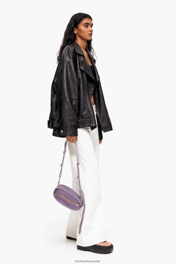Accessories 4062VZ137 Lilac Bimba Y Lola Leather Pelota Bag
