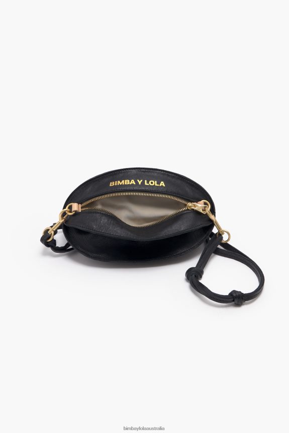 Accessories 4062VZ139 Black Bimba Y Lola Leather Pelota Bag