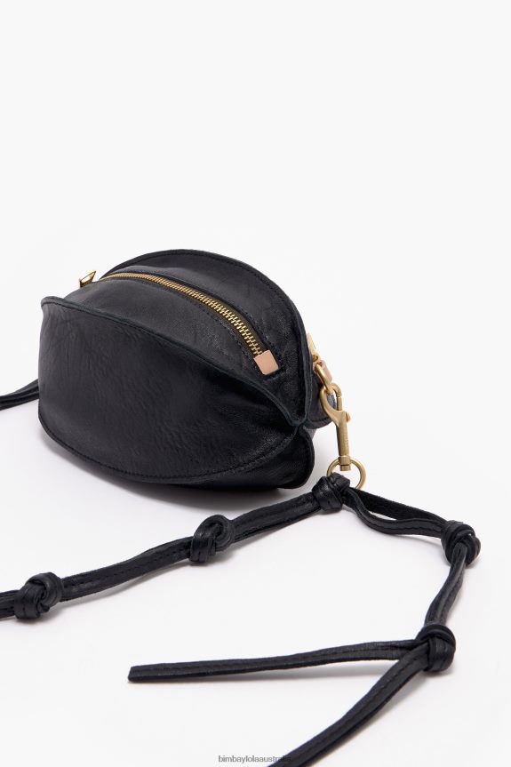 Accessories 4062VZ139 Black Bimba Y Lola Leather Pelota Bag