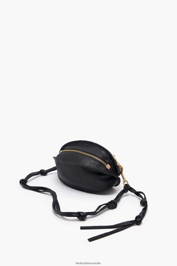 Accessories 4062VZ139 Black Bimba Y Lola Leather Pelota Bag