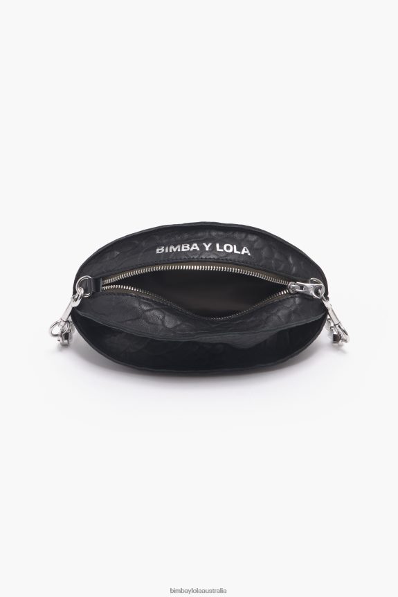 Accessories 4062VZ141 Black Bimba Y Lola Leather Pelota Bag