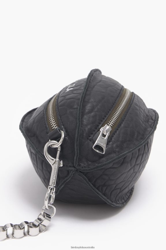 Accessories 4062VZ141 Black Bimba Y Lola Leather Pelota Bag