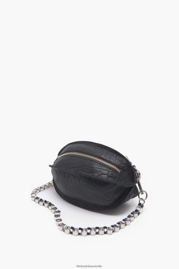Accessories 4062VZ141 Black Bimba Y Lola Leather Pelota Bag