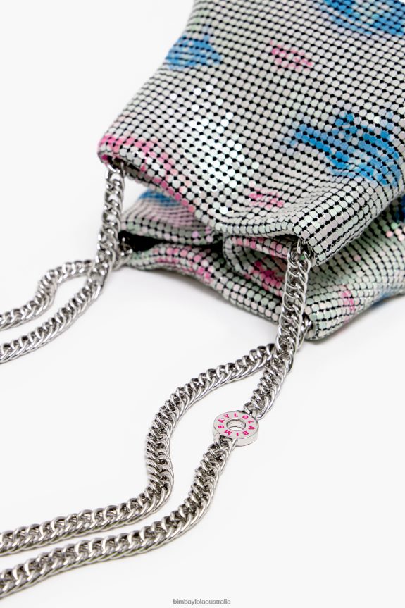Accessories 4062VZ144 Fish Bimba Y Lola Print Mesh Bucket Bag