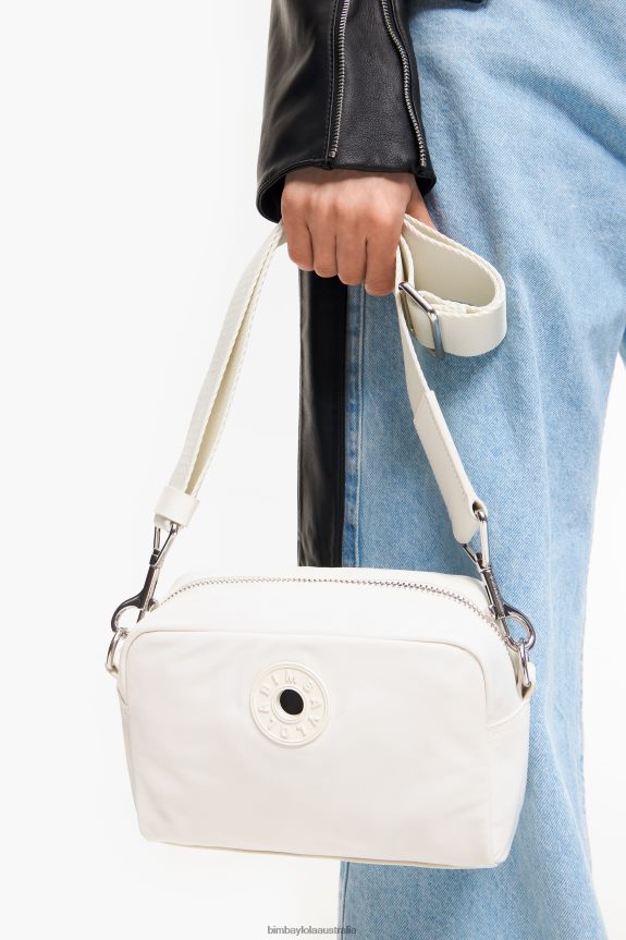 Accessories 4062VZ28 Bone Bimba Y Lola Nylon Shoulder Bag