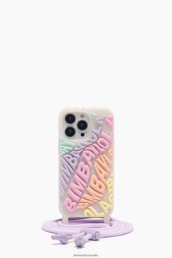 Accessories 4062VZ901 Multicolored Bimba Y Lola Logo Transparent Iphone 13 Pro Case