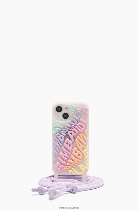 Accessories 4062VZ902 Multicolored Bimba Y Lola Logo Transparent Iphone 13 Mini Case