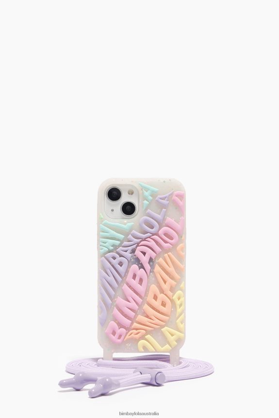 Accessories 4062VZ904 Multicolored Bimba Y Lola Logo Transparent Iphone 13 Case