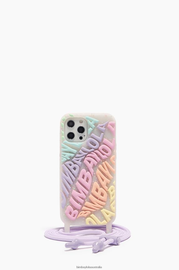 Accessories 4062VZ905 Multicolored Bimba Y Lola Logo Transparent Iphone 12 Pro Max Case
