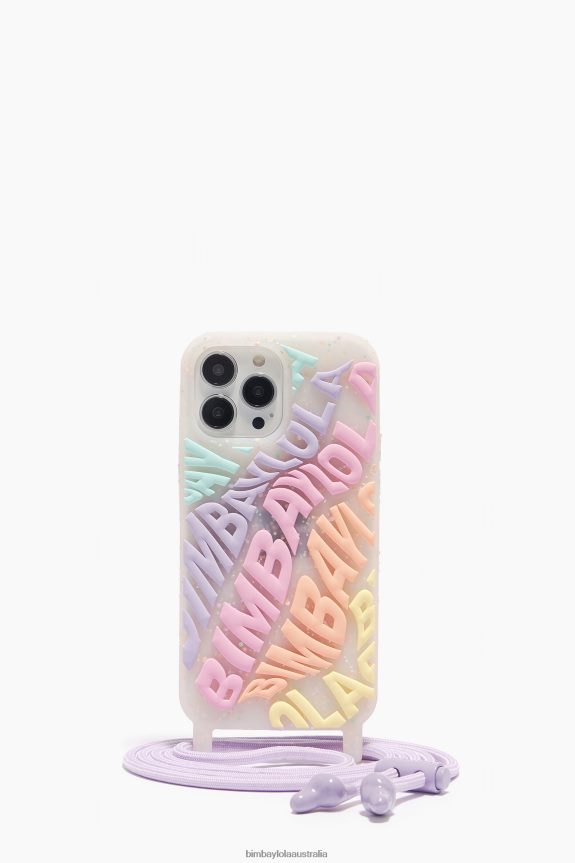 Accessories 4062VZ910 Multicolored Bimba Y Lola Logo Transparent Iphone 14 Pro Max Case