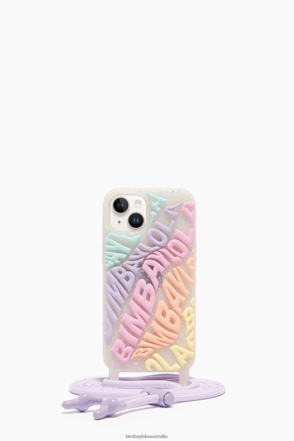 Accessories 4062VZ912 Multicolored Bimba Y Lola Logo Transparent Iphone 14 Case