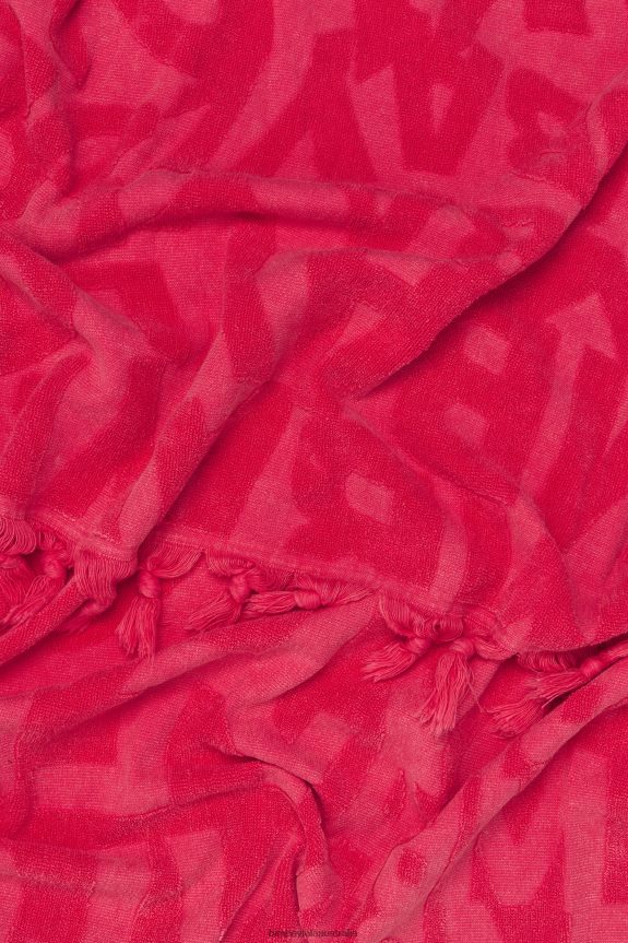 Accessories 4062VZ876 Fuchsia Bimba Y Lola Jacquard Logo Towel