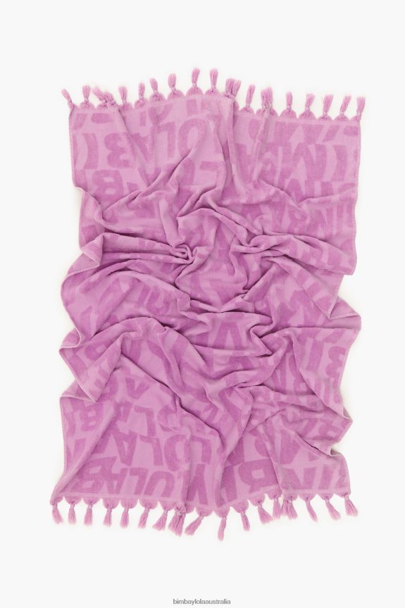 Accessories 4062VZ883 Lilac Bimba Y Lola Jacquard Logo Towel