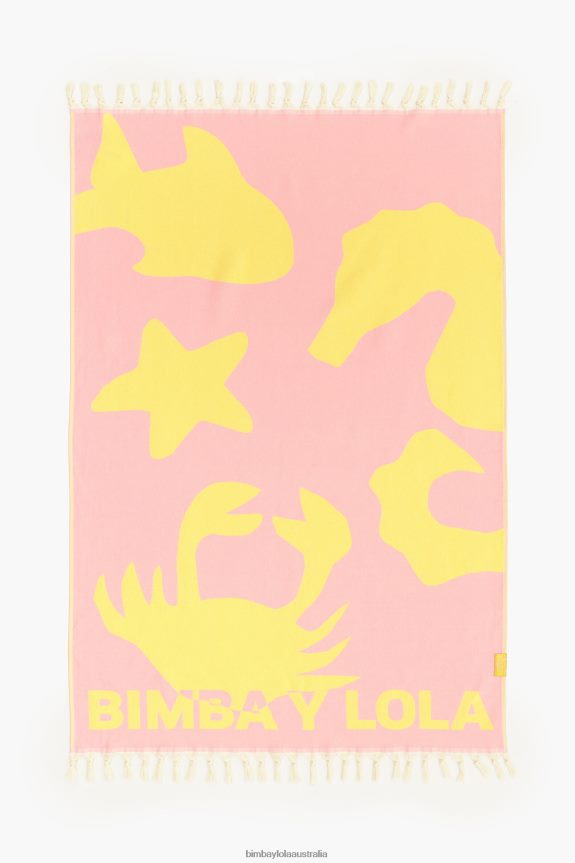 Accessories 4062VZ890 Pink Bimba Y Lola Jacquard Towel