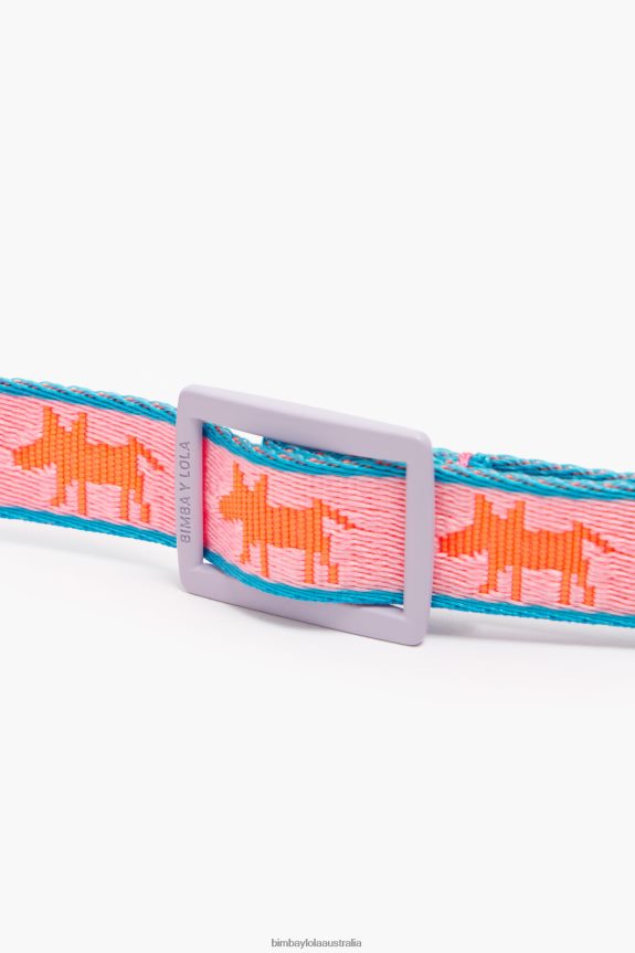 Accessories 4062VZ966 Pink Bimba Y Lola Logo Pet Collar
