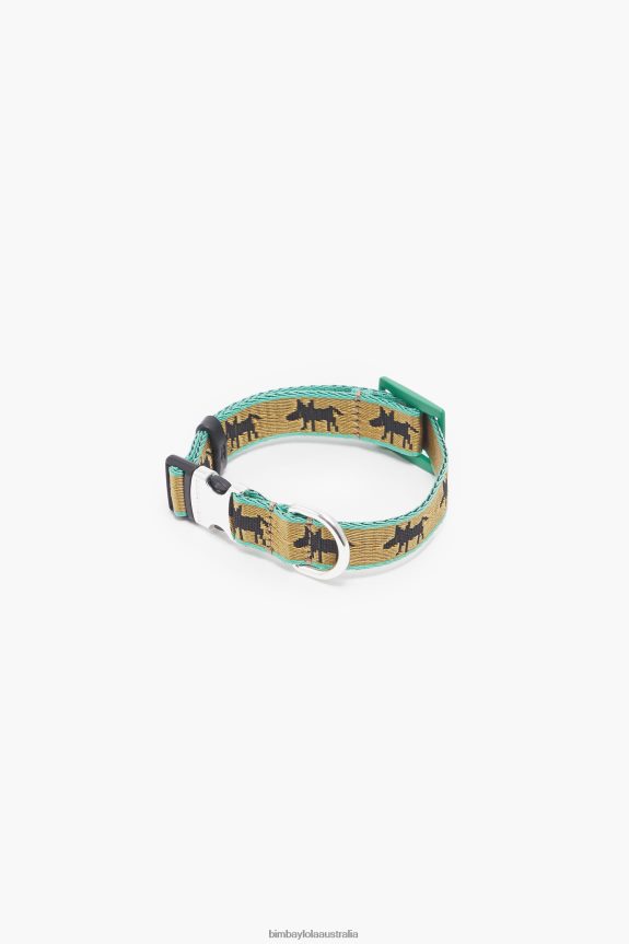 Accessories 4062VZ967 Khaki Bimba Y Lola Logo Pet Collar