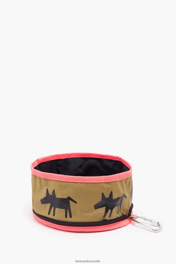 Accessories 4062VZ972 Khaki Bimba Y Lola Logo Pet Water Bowl