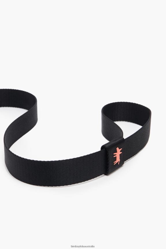 Accessories 4062VZ973 Black Bimba Y Lola Logo Pet Leash