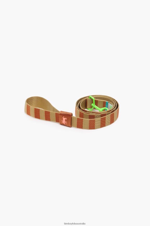 Accessories 4062VZ975 Khaki Bimba Y Lola Logo Pet Leash