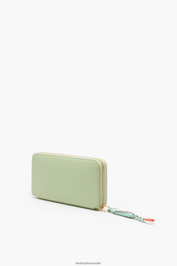 Accessories 4062VZ1069 Green Bimba Y Lola Pastel Leather Book Wallet