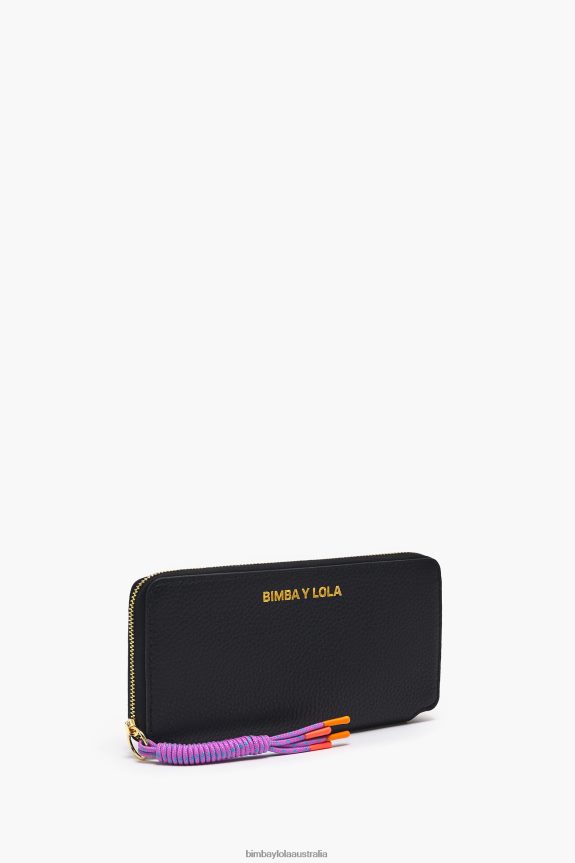 Accessories 4062VZ1070 Black Bimba Y Lola Leather Book Wallet