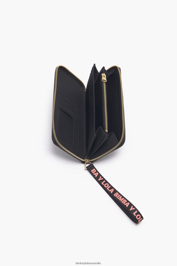 Accessories 4062VZ1072 Black Bimba Y Lola Nylon Book Wallet