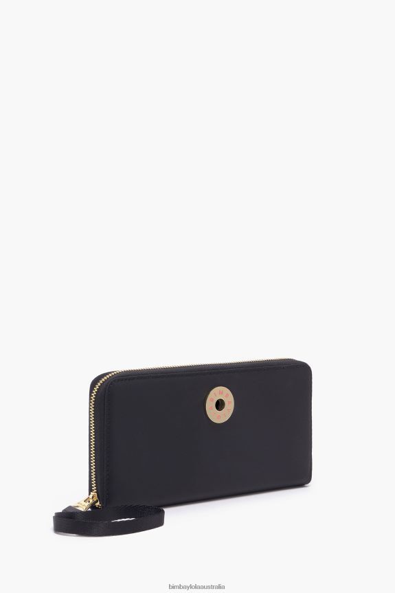 Accessories 4062VZ1073 Black Bimba Y Lola Nylon Book Wallet