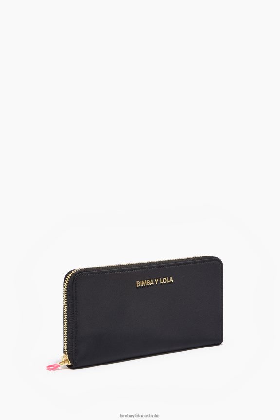 Accessories 4062VZ1076 Black Bimba Y Lola Nylon Book Wallet