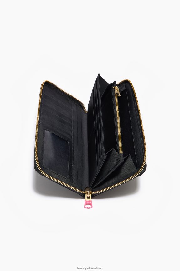 Accessories 4062VZ1076 Black Bimba Y Lola Nylon Book Wallet