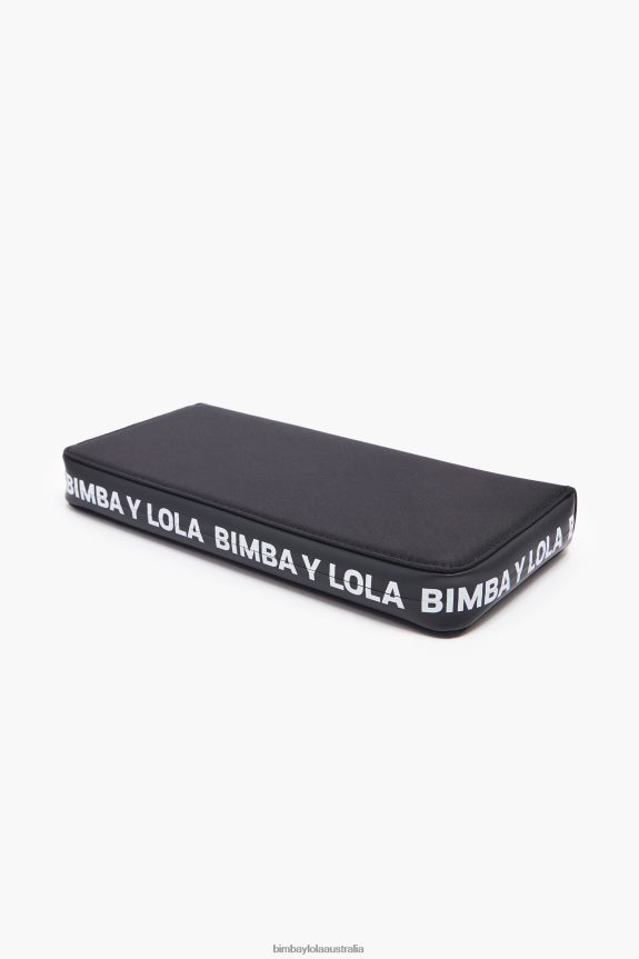 Accessories 4062VZ1077 Black Bimba Y Lola Nylon Book Wallet