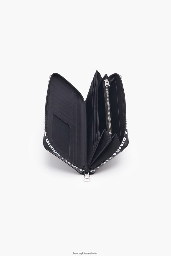 Accessories 4062VZ1077 Black Bimba Y Lola Nylon Book Wallet