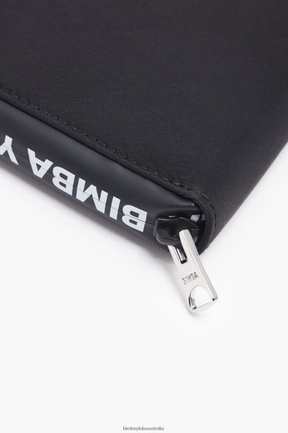 Accessories 4062VZ1077 Black Bimba Y Lola Nylon Book Wallet