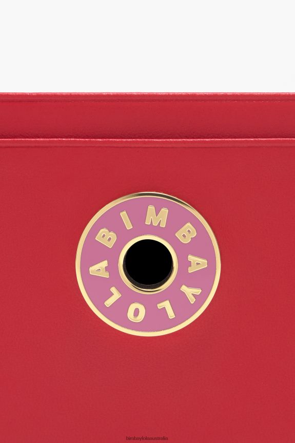 Accessories 4062VZ1025 Red Bimba Y Lola Leather Card Holder