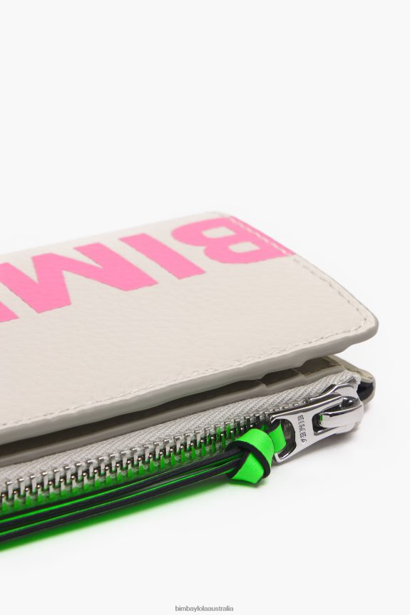 Accessories 4062VZ1000 White Bimba Y Lola Leather Rectangular Purse