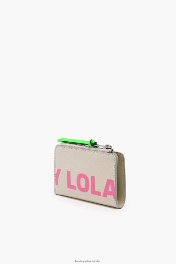 Accessories 4062VZ1000 White Bimba Y Lola Leather Rectangular Purse