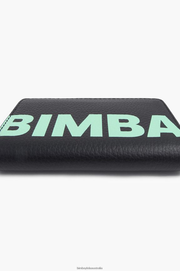 Accessories 4062VZ1001 Black Bimba Y Lola Leather Rectangular Coin Purse