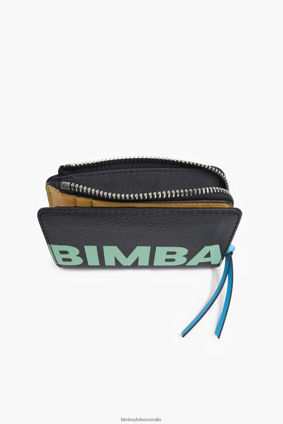 Accessories 4062VZ1001 Black Bimba Y Lola Leather Rectangular Coin Purse